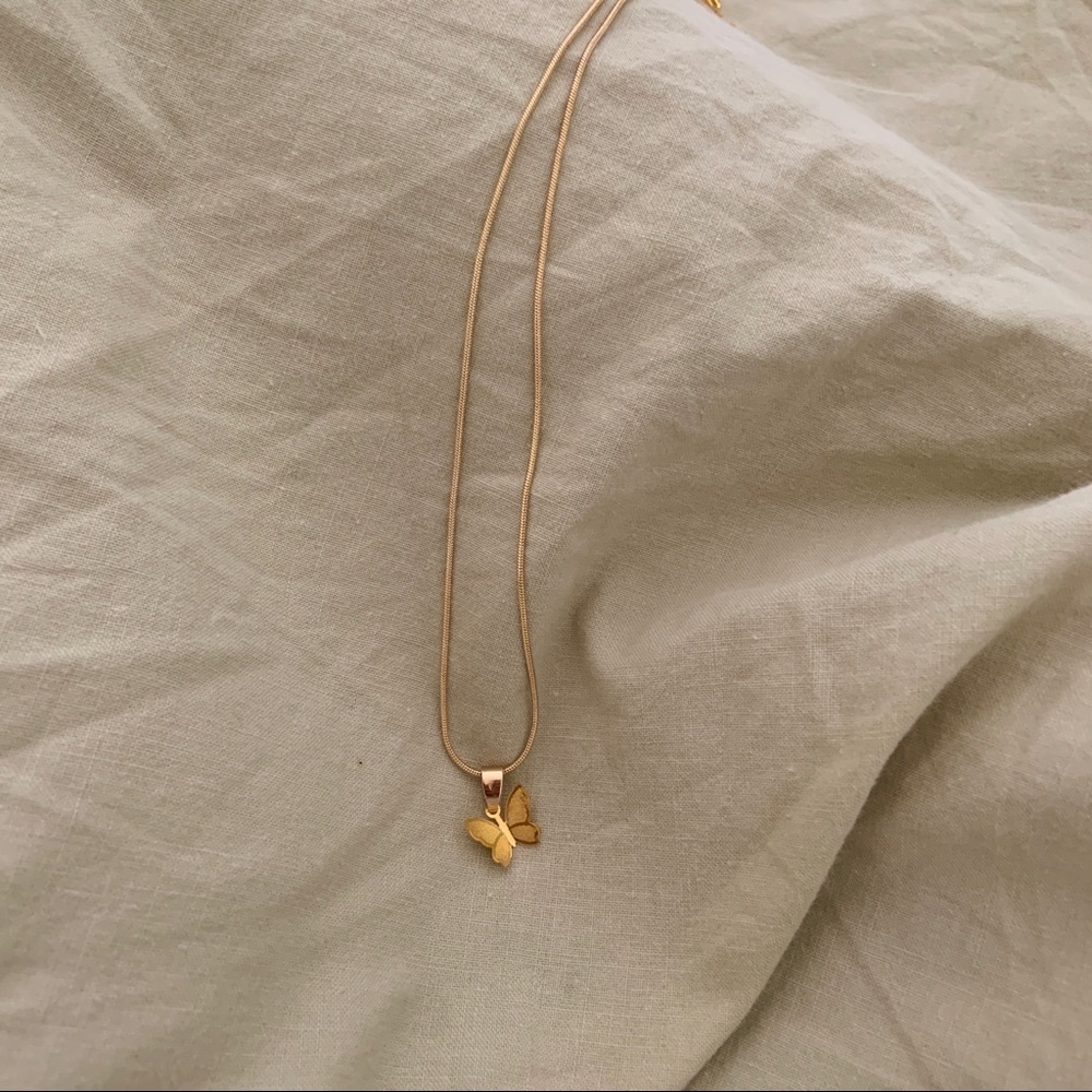 LAST ONE! gold plated butterfly necklace🦋✨ - Picture 3 of 6